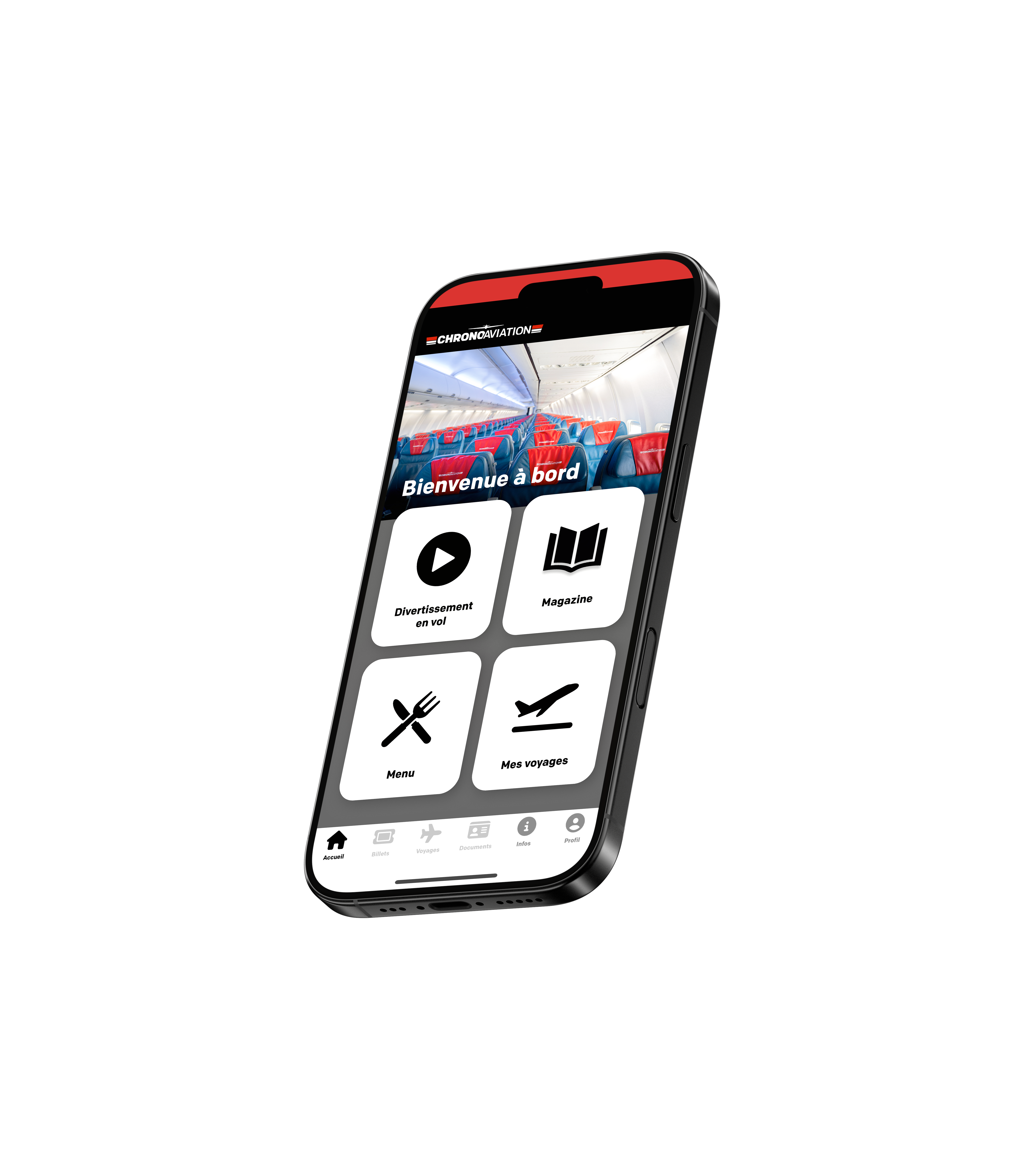 Application mobile Chrono Aviation
